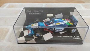 1/43 MINICHAMPS. ミニチャンプス BENETTON ベネトン RENAULT.ルノー B 197 J.ALESI 現状品 画像確認 商品説明 自己紹介必読下さい