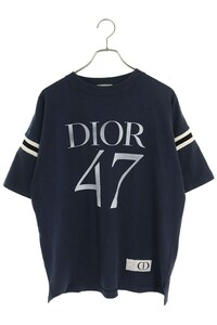 ディオール DIOR 24SS 413J640A0849 サイズ:XS ダメージ加工スラブコットンジャージーTシャツ 中古 SB01