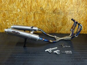 【241202】ZZR400(ZX400N-003)◇ 社外マフラー フルエキ サイレンサー BEET ビート ナサート チタン 左右出し 2本出し 【ZZ-R400 Ｎ1型