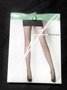 即決　新品・未開封　femozione　 Micronet　パンティストッキング・網タイツ　M～L　ブラック　