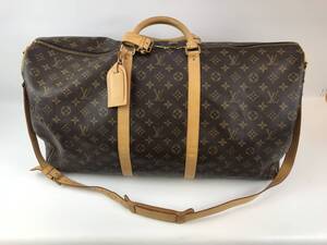 ☆ ルイヴィトン【 LOUIS VUITTON 】モノグラム キーポル バンドリエール 60 ショルダー付き ボストン バッグ　旅行かばん　♯ 215449-343