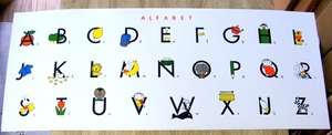 Dick Bruna (ディックブルーナ) alphabet (アルファベット) ,1999 オランダ製シルクスクリーンポスター