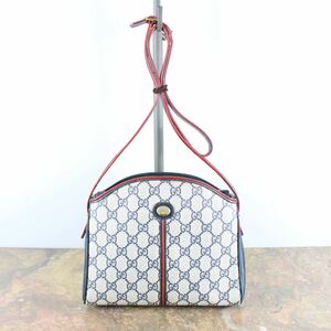 OLD GUCCI GG PATTERNED SPIPING LINE LOGO SHOULDER BAG MADE IN ITALY/オールドグッチGG柄パイピングラインロゴショルダーバッグ