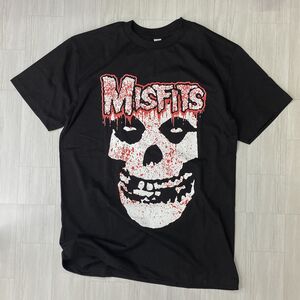 ロサンゼルス発 【S】 Misfits ミスフィッツ 半袖 ヘビーウェイト クリムゾンゴースト Tシャツ 黒 バンドT ハードコアパンク USA規格