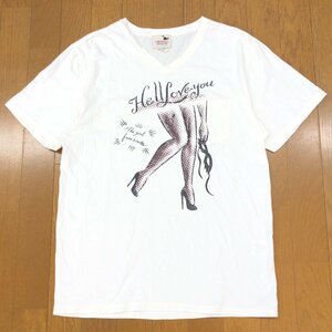 GANGSTERVILLE GLAD HAND グラッドハンド 米国製生地 Ｖネック デザインプリント Tシャツ M 半袖 ポケット ポケT 国内正規品 メンズ 紳士