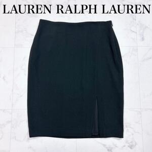 ■ Lauren Ralph Lauren ローレンラルフローレン スリット タイトスカート ブラック 黒 レディース サイズ 150/6BA S