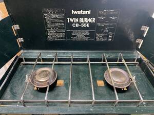 Ｊ2726 イワタニ ツーバーナー Iwatani CB-55E 動作ＯＫ