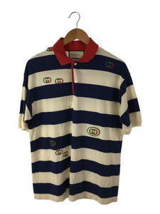 GUCCI◆ポロシャツ/-/ポリエステル/581976-XJA6H/Embroidered Jersey Pol