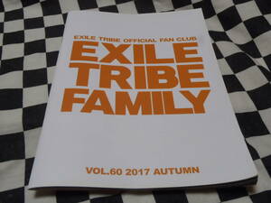 中古小冊子★本★EX FAMILY★EXILE OFFICIAL FAN CLUB VOL.60　2017 AUTUMN