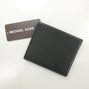 MICHAEL KORS マイケル コース BILLFOLD メンズ ナイロン2つ折り財布 BLACK NS 36T6TVSF1C