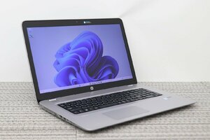 N1円♪【i7第7世代】HP / ProBook 470 G4 / CPU：core i7-7500U@2.70GHz / メモリ：4G / HDD：1TB / Windows11 Pro