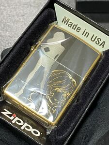 zippo 峰不二子 ゴールド トリプルシルエット ルパン三世 特殊加工 希少モデル 2015年製 Lupin the Third Fujiko GOLD ケース 保証書付