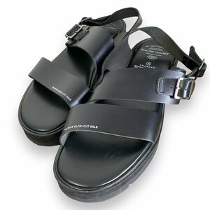 美品 foot the coacher フットザコーチャー SS BELT SANDALS レザー バックストラップ サンダル 191212 サイズ10 約28cm ブラック