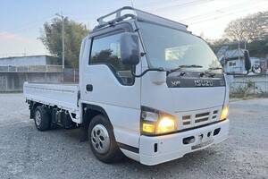 動画有！売り切り！H18年 いすゞ エルフ ELF 平ボディ 積載2000kg 4.7L ディーゼル スムーサー 荷台鉄板張り エンジン好調！兵庫小野市