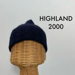 HIGHLAND2000 ハイランド 英国製 ニット帽 キャップ 帽子 アルパカ