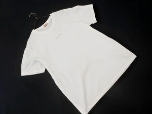 ネコポスOK MIKIHOUSE ミキハウス ロゴ 刺繍 半袖 Tシャツ sizeM/白 ■◆ ☆ eec1 メンズ