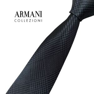 ARMANI COLLEZIONI ネクタイ やや細身 チェック柄 アルマーニ コレッツォーニ USED 中古 m1674