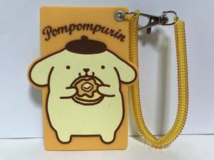 レア SANRIO サンリオ ポムポムプリン ラバー パスケース 未使用品 グッズ Pompompurin カードケース