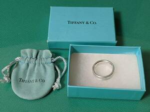 TIFFANY＆Co. ティファニー ナローリング 1837 約20号 箱 保存袋 シルバー925 アクセサリー 指輪 中古