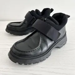 美品☆PRADA ショートブーツ Vibram ベルクロ 厚底 23.5cm