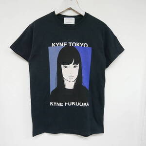 【1円】入手困難 国内正規 KIYONAGA&CO×KYNE キヨナガ&コー キネ S/S TEE プリントTシャツ BLACK ブラック 黒 S