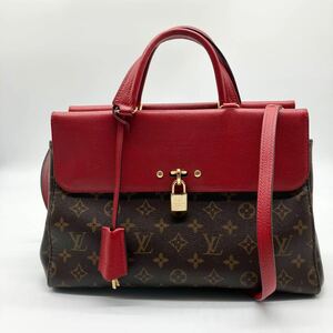 美品 LOUIS VUITTON ルイヴィトン モノグラム ハンドバッグ ショルダーバッグ 2way ヴィーナス スリーズ レッド 赤