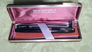 514-3 ヴィンテージ 当時物 SHEAFFER シェーファー 万年筆 550 FINE ペン先 14K made in U.S.A. ペン先裏ローマ字記名 ケース入り