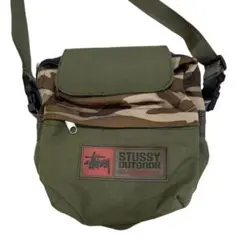 90s STUSSY OUTDOOR カモフラ ポーチ old stussy