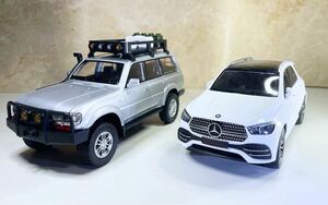 1／24 Mercedes-Benz GLEーClass TOYOTA Land Cruiser メルセデス・ベンツ トヨタ ランドクルーザー 80系