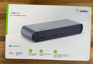 Belkin CONNECT Pro 12-in-1 Thunderbolt 4 Dock TB4ケーブル(0.8m)付属