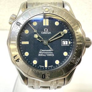 H826-SG3-473◎【電池交換済み/稼働】 OMEGA オメガ Seamaster シーマスター 300m 2562.80 デイト メンズ 腕時計 クォーツ