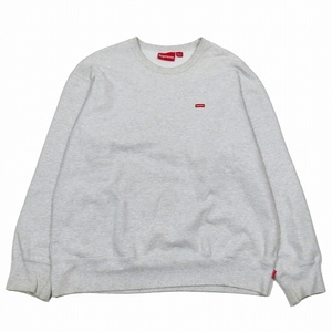 22AW シュプリーム SUPREME Small Box Crewneck スウェット トレーナー 長袖 クルーネック プルオーバー L ライトグレー/2 メンズ