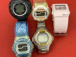 カシオ CASIO Baby-G5点まとめジャンク品管理番号1-A85