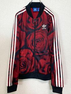 美品 adidas originals × farm アディダス ファーム 薔薇 総柄 ローズ ジャージ L / jeremy scott rita ora hyke rodeo crowns