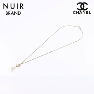 シャネル CHANEL ネックレス B19ココマークパール ラインストーン ゴールド