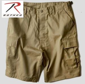 ROTHCO COTTON POLY CARGO SHORTS コットンポリ ツイル ロスコBDU ショーツ カーゴショーツ COMBAT SHORTS ショートパンツ XL カーキ