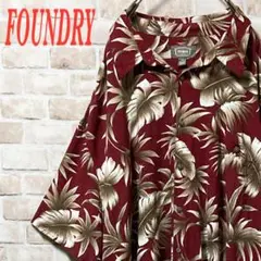 【希少】FOUNDRY アロハシャツ　RAYON100% インドネシア製　4XL