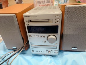 ONKYO CD/MD ミニコンポ FR-155GX スピーカー D-02GX / オンキョー CD/MDチューナーアンプシステム X-A5GX