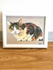 ネコ 猫 アクリル画 絵画