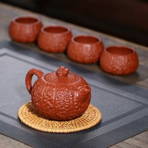 煎茶道具　煎茶器セット 茶器セット/ポット/カップ/茶壷セット/中国茶器セット/湯呑み/急須/陶器/ギフト/プレゼント/贈り物/愉悦 wc258