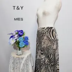 T＆Y　極上美品　ロングスカート　伸縮性ストレッチ有り　М相当