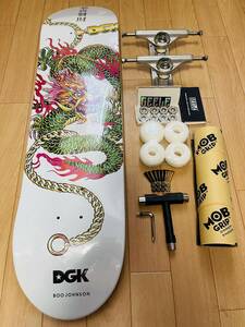 INDEPENDENTチタン合金製同等品トラック使用　DGK　ディージーケー　スケートボード　スケボー　8.0*31.75　コンプリートセット B