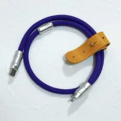 【Type-C】USB パープル 0.5m 電源 シリコン ケーブル