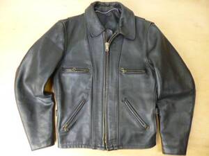 9yrSchott/ショット680シングルレザージャケットブラックJKT■36