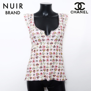 シャネル CHANEL タンクトップ 06P ハート COCO バレンタイン Size:36 ピンク