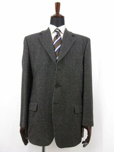 【ポールスミス Paul Smith】 ウール シングル3ボタン ジャケット (メンズ) size48~50相当 グレー系 織柄 英国製 ■28MJ8699■