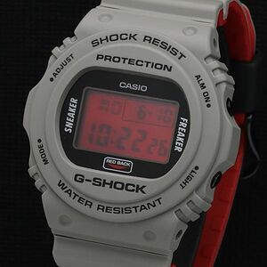 1円 保/箱付 稼働 良品 カシオ G-SHOCK スニーカーフリーカー DW-5700SF QZ デジタル文字盤 ラバーベルト メンズ腕時計 DOI 2000000 6NBG1