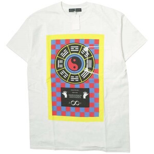 新品 DEAD FEELINGS デッドフィーリングス アメリカ製 S/S Pocket Tee - Bagua プリントポケットTシャツ L WHITE 半袖 ネペンテス g13332