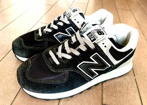 new balance ニューバランス WL574EB レディース 23.5cm ブラック 美品！