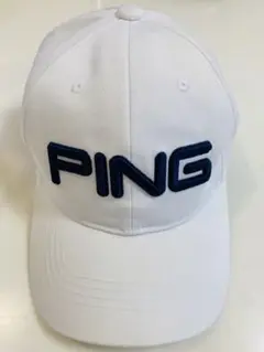 PING ホワイト キャップ　プロゴルファー使用